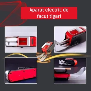 Aparat electric roșu pentru rulat țigări