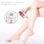 set epilator 4 in 1 , cu 4 capete, epilator membre, subrat, zone mici sau intime si pila pentru calcaie