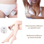 set epilator 4 in 1 , cu 4 capete, epilator membre, subrat, zone mici sau intime si pila pentru calcaie