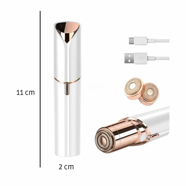 epilator facial pentru epilare fara durere, cu incarcare prin usb, led, portabil, impact visionĀ® epilator facial pentru epilare fara durere, cu incarcare prin usb, led, portabil, impact visionĀ®