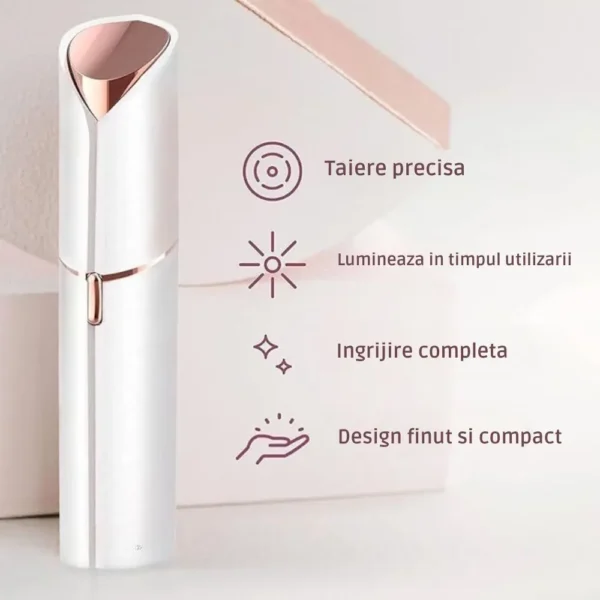 epilator facial pentru epilare fara durere, cu incarcare prin usb, led, portabil, impact visionĀ® epilator facial pentru epilare fara durere, cu incarcare prin usb, led, portabil, impact visionĀ®