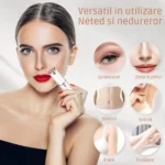 epilator facial pentru epilare fara durere, cu incarcare prin usb, led, portabil, impact vision®