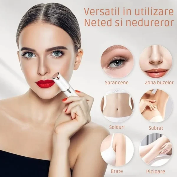 epilator facial pentru epilare fara durere, cu incarcare prin usb, led, portabil, impact visionĀ® epilator facial pentru epilare fara durere, cu incarcare prin usb, led, portabil, impact visionĀ®
