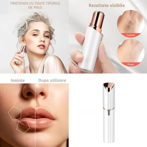 epilator facial pentru epilare fara durere, cu incarcare prin usb, led, portabil, impact visionĀ® epilator facial pentru epilare fara durere, cu incarcare prin usb, led, portabil, impact visionĀ®