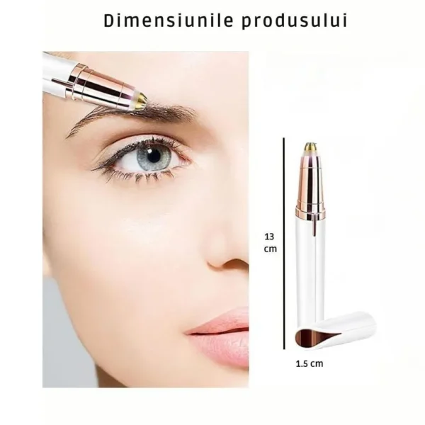 epilator sprancene pentru epilare fara durere, portabil, cu incarcare usb, lumina led, alb, impact visionĀ® epilator sprancene pentru epilare fara durere, portabil, cu incarcare usb, lumina led, alb, impact visionĀ®