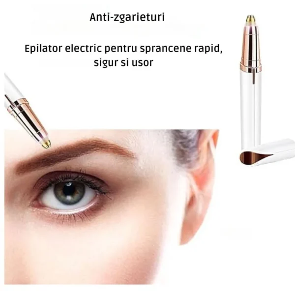 epilator sprancene pentru epilare fara durere, portabil, cu incarcare usb, lumina led, alb, impact visionĀ® epilator sprancene pentru epilare fara durere, portabil, cu incarcare usb, lumina led, alb, impact visionĀ®