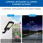 Lampă solară zi-noapte pentru grădină și stradă