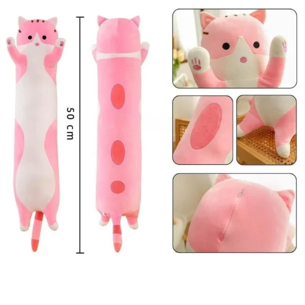 jucarie de plus pisica, tip perna jucarie de plus pisica, tip perna