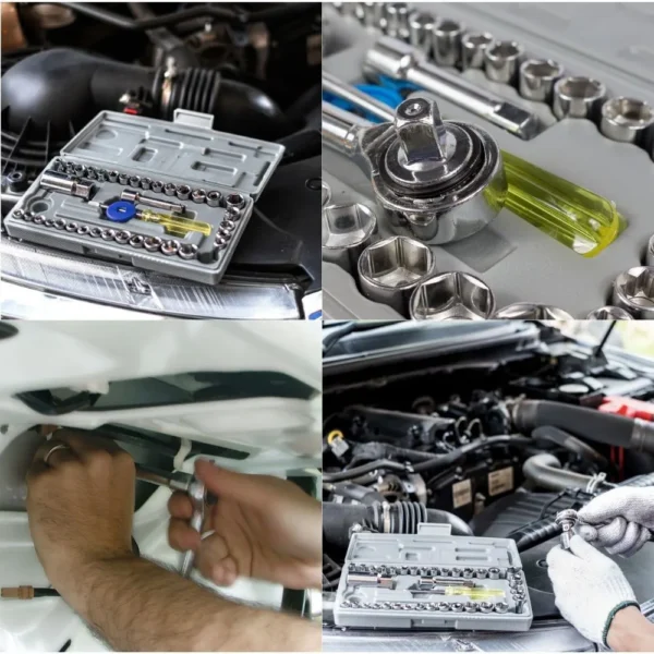 trusa chei tubulare profesionala cu accesorii 40 piese, servieta plastic, impact vision® trusa chei tubulare profesionala cu accesorii 40 piese, servieta plastic, impact vision®