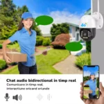 Functia chat audio bidirectional camera de supraveghere cu SIM