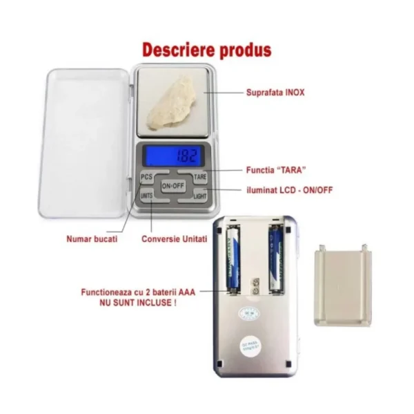 cantar electronic buzunar 5 Explicatie butoane si locasuri ale cantarului electronic de buzunar