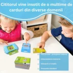 Copii folosesc cărți educaționale interactive