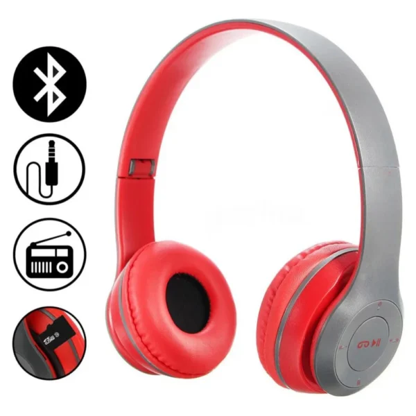 casti wireless fm rosu 2 Functii casti wireless