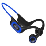 Casti wireless sport albastru