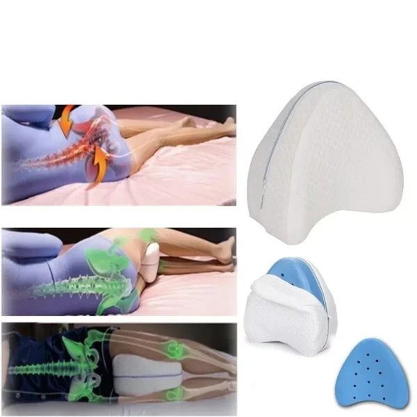 perna ortopedica pentru genunchi si picioare, ergonomica, din spuma cu memorie,  alb, impact vision® Pernă ortopedică pentru genunchi, diferite modele și utilizări