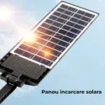 Evidentierea panoului solar al lampei solara stradala 120W