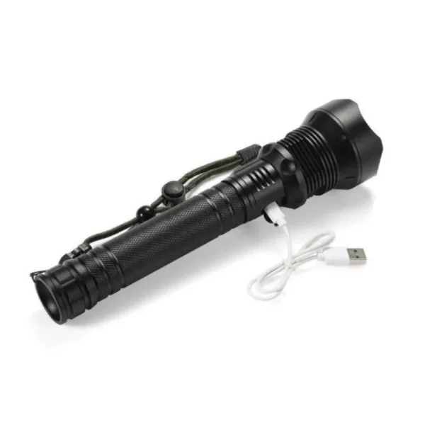 lanterna profesionala puternica 3 Lanterna profesionala puternica cu cablul de incarcare atasat