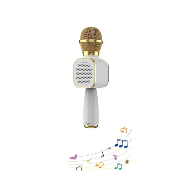 microfon wireless karaoke pentru copii impact vision®, cu acumulator, boxa inclusa, radio fm, tf card, usb, inregistrare muzica, culoare gold microfon wireless karaoke pentru copii impact vision®, cu acumulator, boxa inclusa, radio fm, tf card, usb, inregistrare muzica, culoare gold