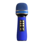 Microfon wireless karaoke albastru