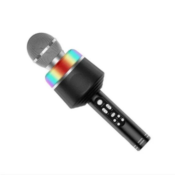 microfon wireless negru 2 Microfonul wireless cu luminile pornite