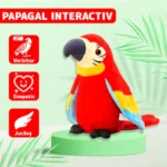 Papagal de jucărie interactiv, colorat, vorbitor