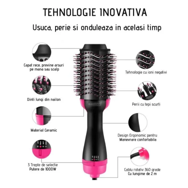 perie electrica aer cald 3 Caracteristici piere electrica cu aer cald