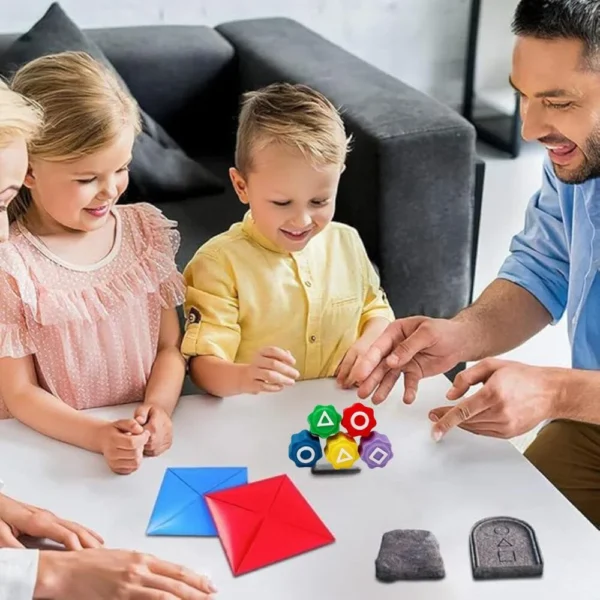 set 5 jocuri coreene 4 O familie ce se joaca cu setul de jocurile coreene