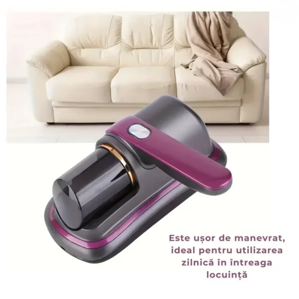 aspirator antiacarieni, portabil, filtru hepa, 100 w, 8000 pa, mov, impact vision® aspirator antiacarieni, portabil, filtru hepa, 100 w, 8000 pa, mov, impact vision®