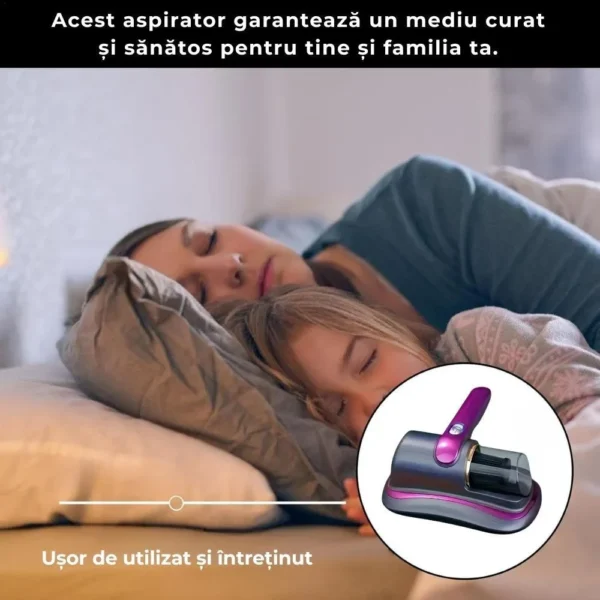 aspirator antiacarieni, portabil, filtru hepa, 100 w, 8000 pa, mov, impact vision® aspirator antiacarieni, portabil, filtru hepa, 100 w, 8000 pa, mov, impact vision®