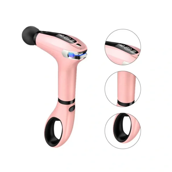 aparat pentru masaj profesional tip pistol, 8 viteze, 4 capete interschimbabile, masaj muscular, anticelulitic, 3200 percutii/minut, portabil, silentios, roz, impact vision® aparat pentru masaj profesional tip pistol, 8 viteze, 4 capete interschimbabile, masaj muscular, anticelulitic, 3200 percutii/minut, portabil, silentios, roz, impact vision®