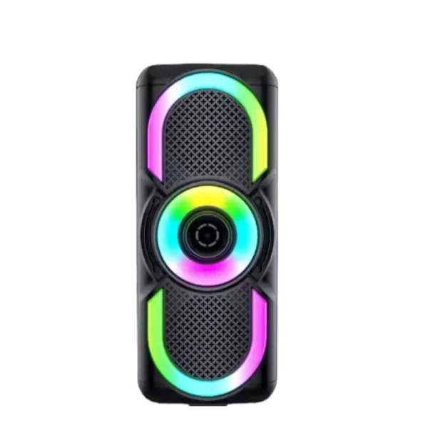 boxa portabila cu usb, bluetooth, lumini led rgb, 10 w, tf, aux, baterie reincarcabila negru, impact vision® boxa portabila cu usb, bluetooth, lumini led rgb, 10 w, tf, aux, baterie reincarcabila negru, impact vision®