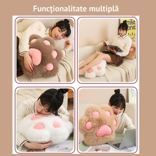 jucarie de plus, tip perna, umplutura hipoalergenica, 40 cm, culoare maro/roz, impact vision® jucarie de plus, tip perna, umplutura hipoalergenica, 40 cm, culoare maro/roz, impact vision®