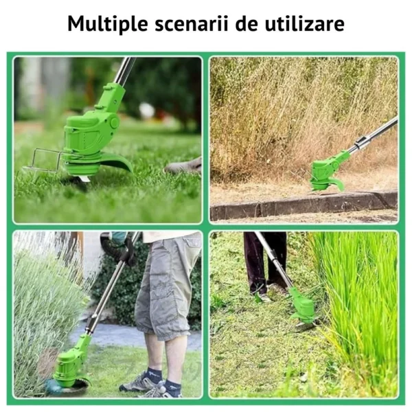 motocoasa electrica cu acumulator, fara fir, cu disc, 2 acumulatori inclusi, 18000 rpm, 3 tipuri de lame de taiere, , 7 accesorii interschimbabile, din abs si metal, verde, impact vision® motocoasa electrica cu acumulator, fara fir, cu disc, 2 acumulatori inclusi, 18000 rpm, 3 tipuri de lame de taiere, , 7 accesorii interschimbabile, din abs si metal, verde, impact vision®