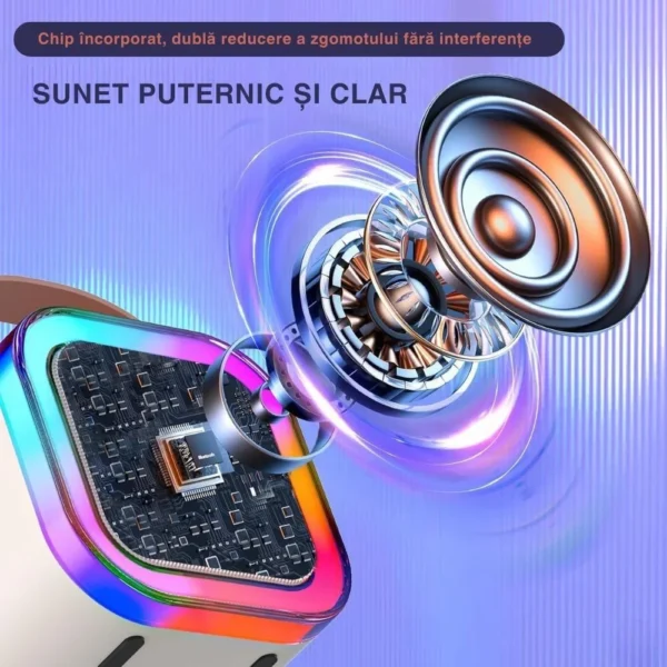 set boxa karaoke, 2 microfoane wireless, bluetooth 5.0, portabil, acumulator, bej, impact vision® set boxa karaoke, 2 microfoane wireless, bluetooth 5.0, portabil, acumulator, bej, impact vision®