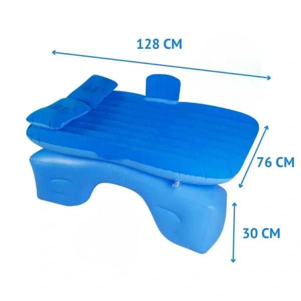 saltea auto gonflabila pentru bancheta, 2 perne incluse si pompa, albastru, impact visionĀ® saltea auto gonflabila pentru bancheta, 2 perne incluse si pompa, albastru, impact visionĀ®