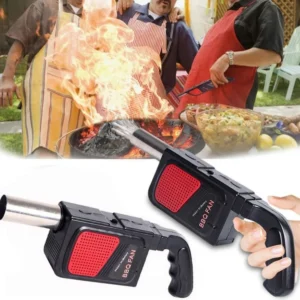 Suflanta electrica pentru gratar, portabila, cu alimentare pe baterii, Negru, Impact Vision®