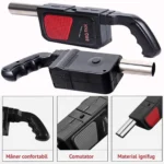 suflanta electrica pentru gratar, portabila, cu alimentare pe baterii, negru,  impact vision®
