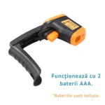 termometru digital cu infrarosu, portabil, masurare 50°c la 420°c , negru/portocaliu impact vision®