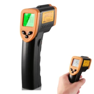 Termometru digital cu infrarosu, Portabil, Masurare -50°C la 420°C , Negru/Portocaliu Impact Vision®