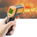 termometru digital cu infrarosu, portabil, masurare 50°c la 420°c , negru/portocaliu impact vision®