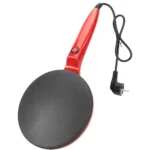 tigaie electrica pentru clatite, 20 cm, 600w, suprafata antiaderenta, rosie , impact vision®