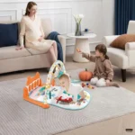 centru de activitati si joaca cu saltea interactiva si pian 4 in 1 pentru bebelusi – impact vision®