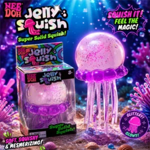 jucarie antistres meduza squishy senzoriala cu glitter, tentacule elastice, impact vision®, culoare roz (copie)
