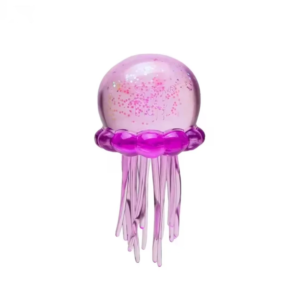 jucarie antistres meduza squishy senzoriala cu glitter, tentacule elastice, impact vision®, culoare roz (copie)