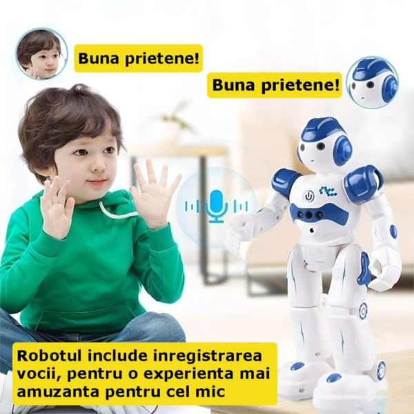 jucarie robot smart impact vision® interactiv, control prin gesturi sau telecomanda, programabil,canta, danseaza, merge, alb jucarie robot smart impact vision® interactiv, control prin gesturi sau telecomanda, programabil,canta, danseaza, merge, alb