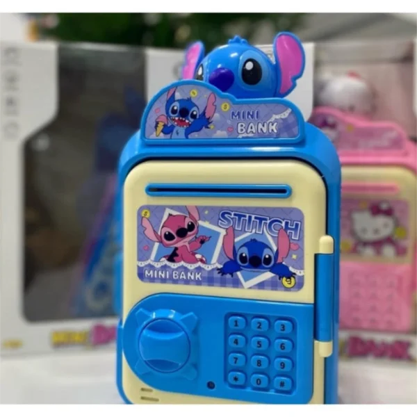 pusculita interactiva pentru copii impact vision®, model cu stitch, fanta pentru bancnote, sunete distractive, plastic rezistent pusculita interactiva pentru copii impact vision®, model cu stitch, fanta pentru bancnote, sunete distractive, plastic rezistent