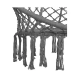 scaun tip legat suspendat cu perna pentru casa sau gradina, stil rustic, ideal pentru terasa, foisor sau interior, alb, impact vision® (copie)