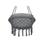 scaun tip legat suspendat cu perna pentru casa sau gradina, stil rustic, ideal pentru terasa, foisor sau interior, gri inchis, impact vision® (copie)
