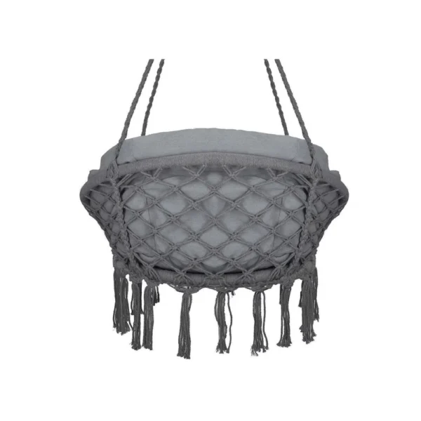 scaun tip legat suspendat cu perna pentru casa sau gradina, stil rustic, ideal pentru terasa, foisor sau interior, gri inchis, impact vision® (copie) scaun tip legat suspendat cu perna pentru casa sau gradina, stil rustic, ideal pentru terasa, foisor sau interior, gri inchis, impact vision® (copie)