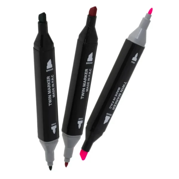 set 24 markere cu alcool impact vision®, culori intense pentru desen, schite, proiecte si husa inclusa set 24 markere cu alcool impact vision®, culori intense pentru desen, schite, proiecte si husa inclusa